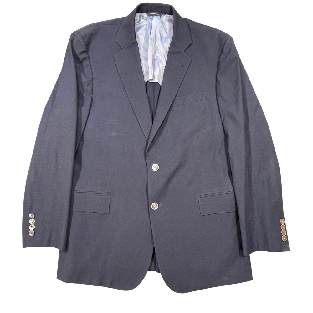 Brooks Brothers Navy Loro Piana Rain System Regent Blazer Mens 42R